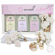 CoCook Kit Presente Especiaria Tempero 100% Natural Chimichurri Sabor Andes, Tempero Beringela Sabor Turquia, Tempero Za'atar Sabor Síria e 4 Porta Guardanapos Flor de Cerejeira - imagem 1