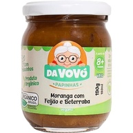 Da Vovó, Papinha infantil vegana, +8, Orgânica, Sabor Moranga com Feijão e Beterraba, 200ml - imagem 1