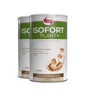 Kit 2 Isofort Plant da Vitafor Sabor Paçoca 450g - imagem 2
