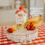 Natuzinho, Kit com 6 Papinhas Orgânicas para Bebê, Sabor Banana e Morango, Sem Açúcar, Aditivos ou Conservantes, Ideal para Introdução Alimentar, 99g cada - imagem 5