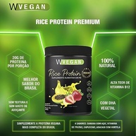 W Vegan Rice Protein Premium 900G Sabor Vitamina De Frutas - imagem 4