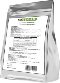 W Vegan Rice Protein 1Kg Sabor Baunilha 1 Kilo Quilo Wvegan Proteina De Arroz Vegano - imagem 1