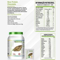 W Vegan Rice Protein 660G Sabor Chocolate - imagem 3