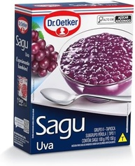 Dr.Oetker Dr. Oetker Sagu Sabor Uva Pó Para Preparo De Sobremesa Consistência Maravilhosa E Sabor Delicioso 250G - imagem 1