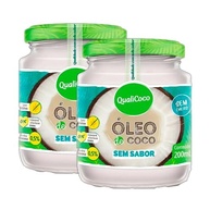 Kit 2X: Óleo de Coco Sem Sabor Qualicoco 200ml - imagem 1