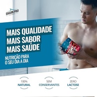 Shark Pro Pasta de Amendoim Gourmet Sabor Chocolate com Morango com Whey Protein Shark Peanut - 7,5g de Proteína - Zero Glúten, Zero Lactose, Zero Adição de Açúcares - Pote 600g - imagem 2