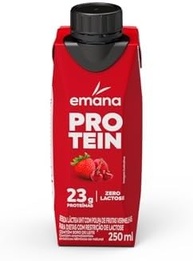 Emana Protein Bebida Proteica Sabor Frutas Vermelhas Sem açúcar - 12 Unidades de 250ml - imagem 3