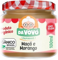 Kit 6 papinhas de fruta Da Vovó sabor Maçã e Morango - imagem 1