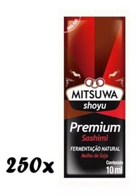 250 Molho Shoyu Premium Mitsuwa Sachê Caixa Fechada Delivery - imagem 3