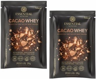 Kit 2X: Cacao Whey Sachê Essential Nutrition 28g - imagem 1
