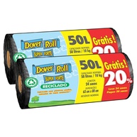 Saco de Lixo Reciclado 50L: +Forte e Sustentável! - imagem 1