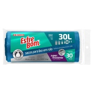 Saco de Lixo Resistente 30L: Azul, Reforçado e Econômico! - imagem 1