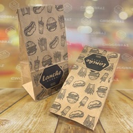 Saco Delivery Kraft: 100 Unidades para Delivery - imagem 1