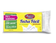 Embalixo Saco para Lixo Fecha Fácil Pia e Banheiro Branco - 100 Unidades - imagem 3
