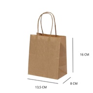 Sacola Kraft Personalizada: 13,5x8x16cm - imagem 1