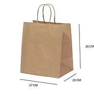 Sacola Kraft Personalizada: 27x20x28cm - imagem 1