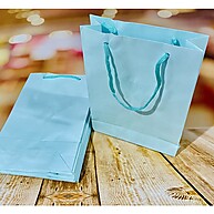 Sacolas de Papel Verde Candy – 10 Unidades para Festa - imagem 1