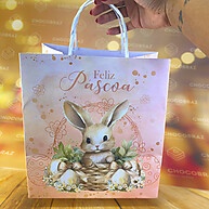 Sacolas de Páscoa Coelhinho Encantado: Kit com 5 Unidades - imagem 1