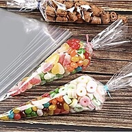 Sacos Cone BOPP: Kit 500 Embalagens Transparentes - imagem 1