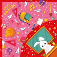 Sacos de Páscoa Teacher Rosa: Encante Seus Ovos! - imagem 1