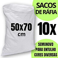 Sacos de Ráfia para Entulho: 10 Unidades 50x70 - imagem 1