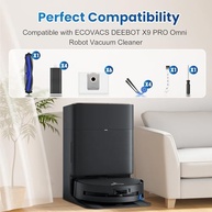 Kit de Acessórios para ECOVACS DEEBOT X9 Pro Omni - Escova, Filtros, Sacos e Mais - imagem 3