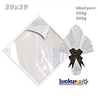 Sacos para Ovo de Páscoa: Embalagens Transparentes 39x39cm - imagem 1