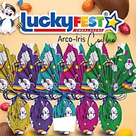 Sacos Páscoa: 25 Embalagens Arco Íris (100g-350g) - imagem 1