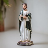Imagem de São Lucas Evangelista em Resina - 20cm com Pintura Manual - Decoração Sacra Refinada - imagem 3