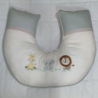 Almofada de Amamentação Ergonômica para Bebês - Estampa Safari Selva Luxo - imagem 5