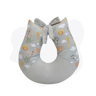 Almofada de Amamentação Safari Cinza - Conforto Ergonômico para Mãe e Bebê - imagem 2