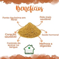 Farinha De Linhaça Dourada 1Kg - Safra Nova - imagem 3
