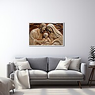 Sagrada Família: Quadros Decorativos 50x75 e 60x90cm - imagem 1
