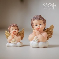 Anjinho Baby 9cm em Resina - Imagem Sagrada Infantil com Pintura Manual - imagem 3