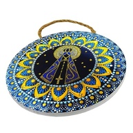 Enfeite de Parede em Cerâmica Nossa Senhora Aparecida - 16cm - Decoração Sagrada - imagem 4