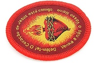 Escudo da Fé em Tecido Sagrado com Imagem do Sagrado Coração de Jesus - Proteção Espiritual com Estampa de Santa Margarida Alacoque - imagem 4