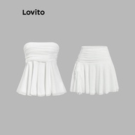 Saia Drapeada Lovito: Elegância e Conforto! - imagem 1