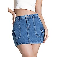 Saia Jeans Sawary 278354 – Estilo e Conforto em um Só! - imagem 1