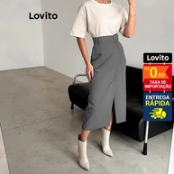 Saia Midi com Fenda: Estilo e Conforto! - imagem 1