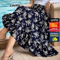 Saia Midi Floral Lovito: Elegância e Conforto! - imagem 1