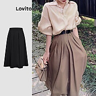 Saia Plissada Casual Lovito LNE21026 – Conforto e Estilo - imagem 1