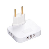 Adaptador Tomada Universal Dobrável Articulado Flex 3 Saídas 16A - Azul (Kit 3 Peças) - imagem 2