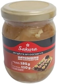 GENGIBRE EM CONSERVA SAKURA 110G - imagem 1