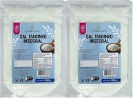 Kit com 2 Pouchs de Sal Marinho Integral sem Iodo de 250g cada - Leve Croc - imagem 1