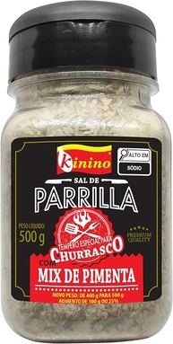 SAL DE PARRILLA COM MIX DE PIMENTA KININO 500G - imagem 1