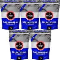 Kit com 5 Pouchs de Sal Integral de Mossoró Fino de 1kg cada - Smart - imagem 1