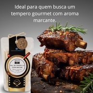 Kit Sal de Parrilla Inteligente Primme, 4 Sabores Gourmet (Bacon, Chimichurri, Costela BBQ, Defumado), 1,6 kg Total - imagem 3
