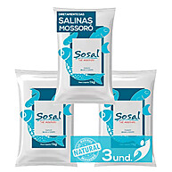 Sal Marinho Integral: Kit 3x1kg Sosal Mossoró - imagem 1