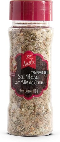 Sal Rosa com Mix de Ervas 110g no Saleiro - Empório Nut's - imagem 1