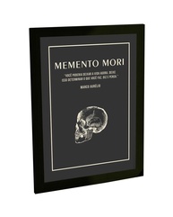 Quadro Decorativo Memento Mori Estoicismo | Arte Filosófica para Quarto e Sala - imagem 1